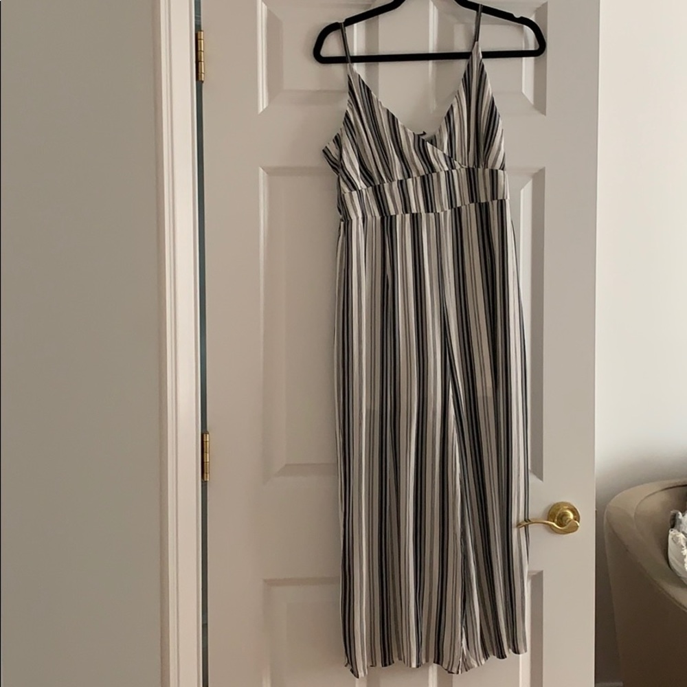 Kendall and Kylie striped jumpsuit